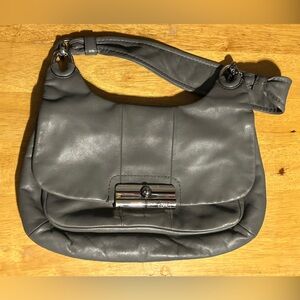 Coach Kristin Grey Leather Tote Bag Preowned